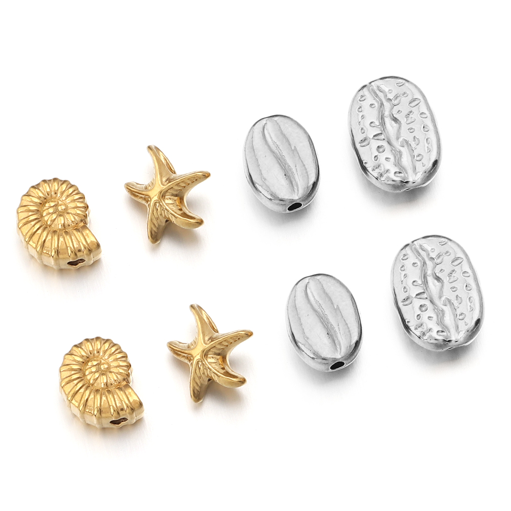 Body Jewelry Beach - 5pcs Stainless Steel Ocean Animal Spacer