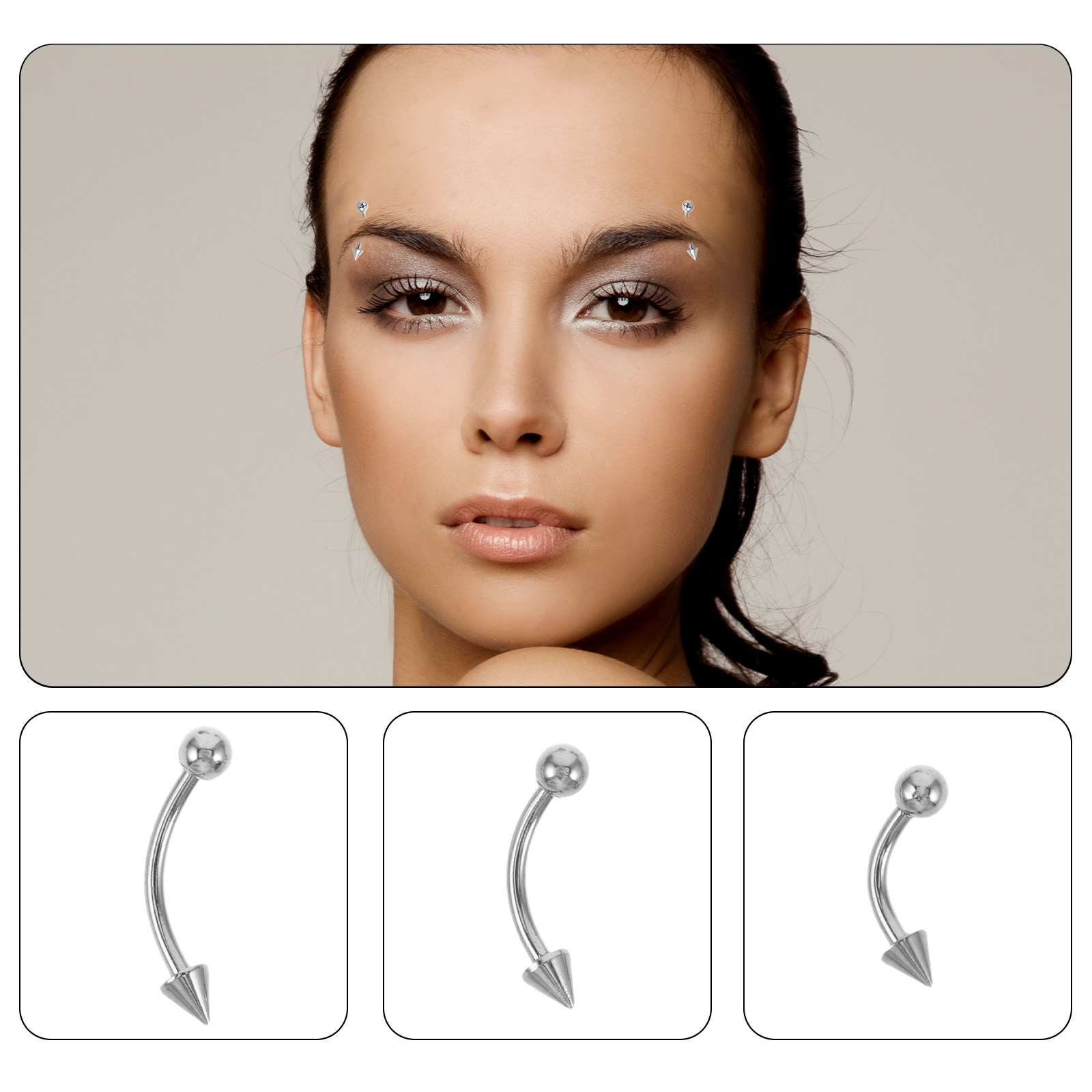 6Pcs Stainless Steel Curved Ba - Body Jewelry For Sensitive Skin review and price