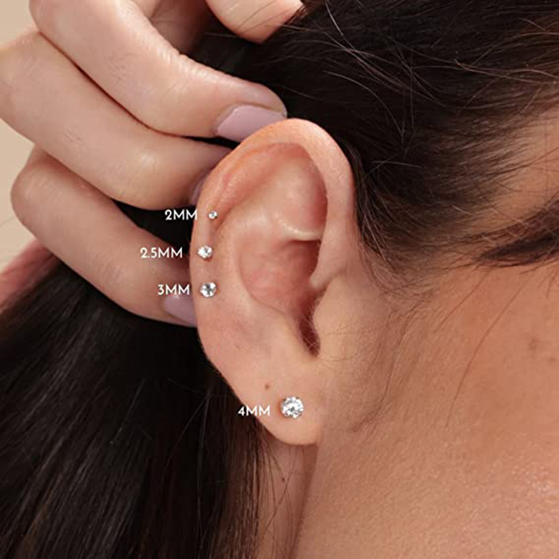 20G Flat Back Threadless Earri - Body Jewelry Threadless review and price
