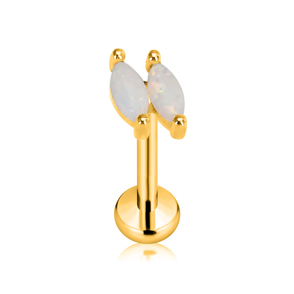 ASTM F136 G23 Titanium Flower  - Body Jewelry Threadless review and price