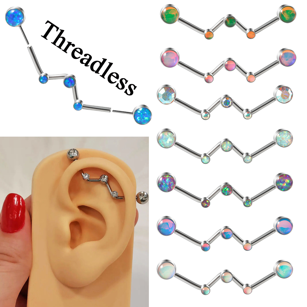 1PC 316L Surgical Steel 14G Co - Body Jewelry Threadless review and price