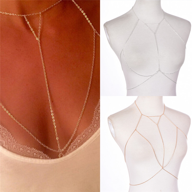 Gold Silver Fashion Link Chain - Body Jewelry Sale review and price