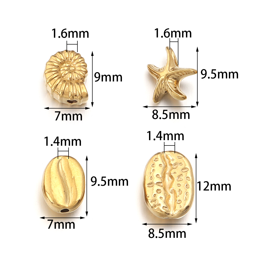 5pcs Starfish Seashell Conch S - Body Jewelry Beach review and price