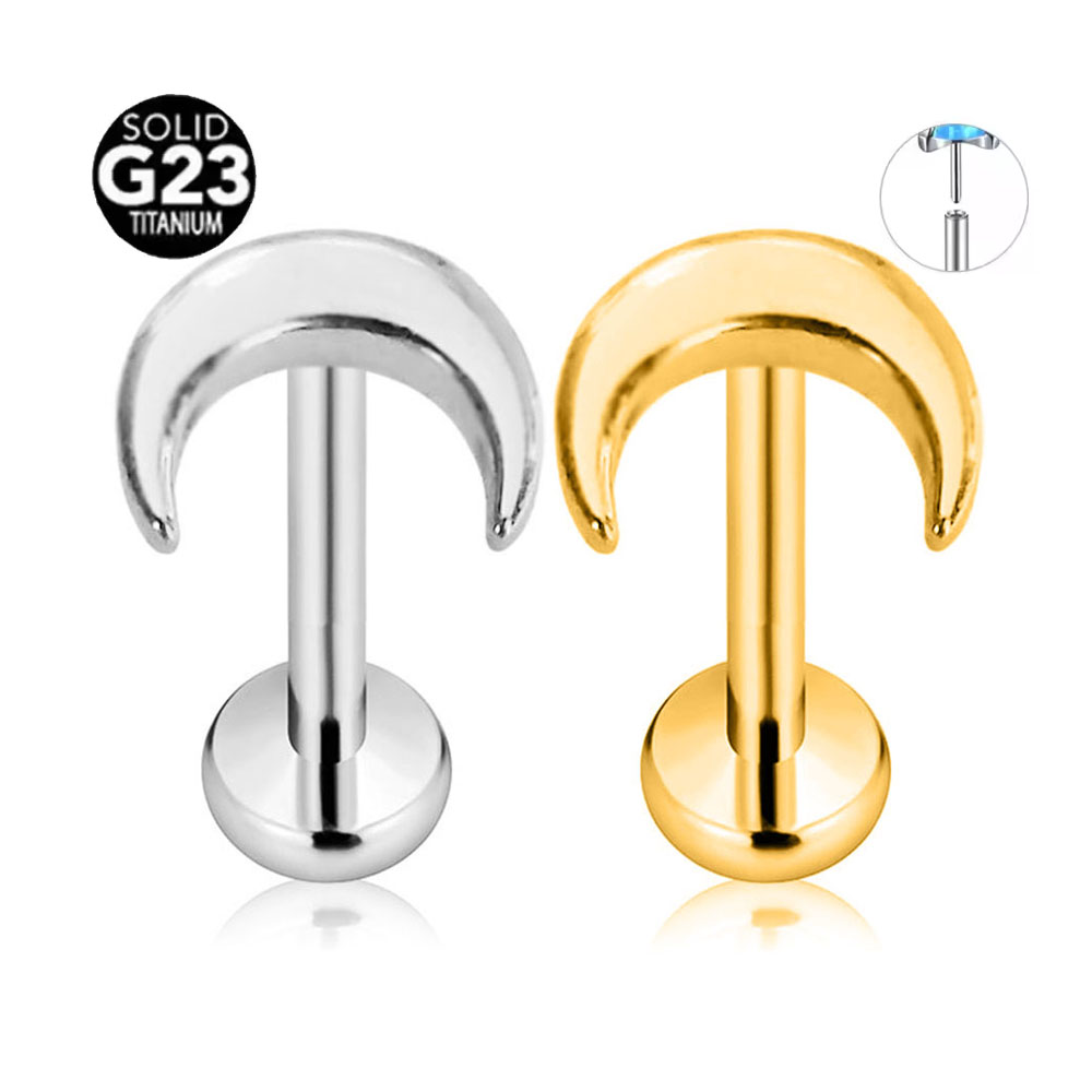 ASTM F136 G23 Titanium Shiny C - Body Jewelry Threadless review and price