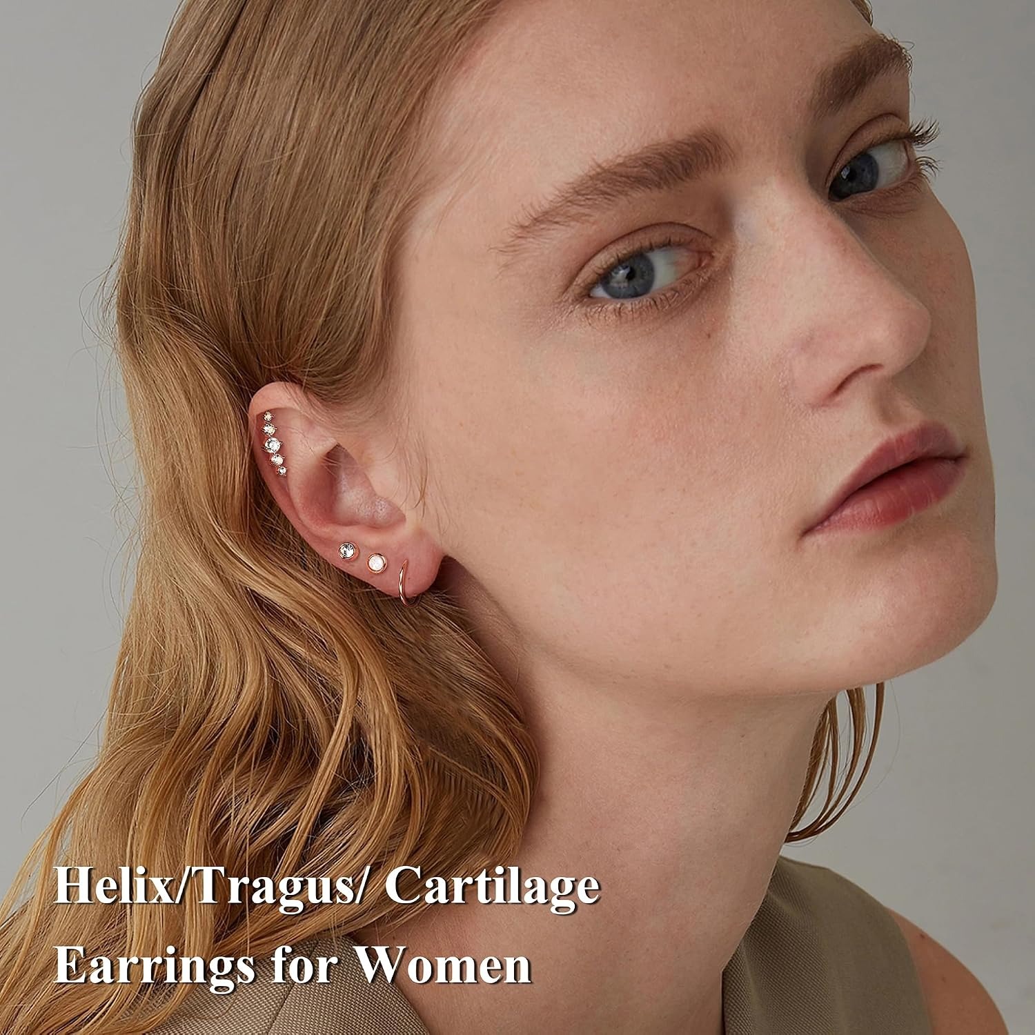 ORAZIO 18PCS Cartilage Stud Ea - Body Jewelry For Sensitive Skin review and price
