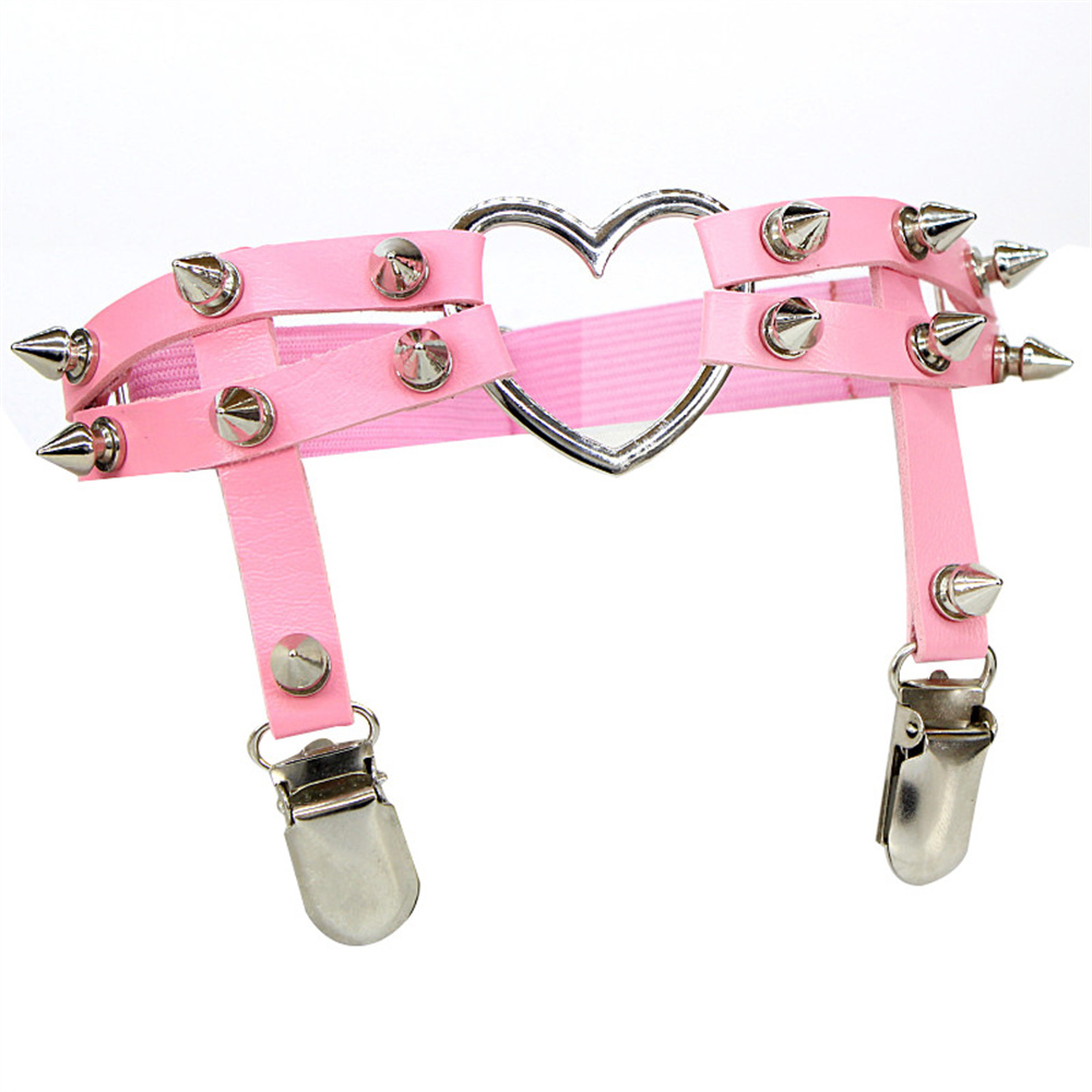 1Pcs Women Punk Goth Heart PU  - Body Jewelry Outfit review and price