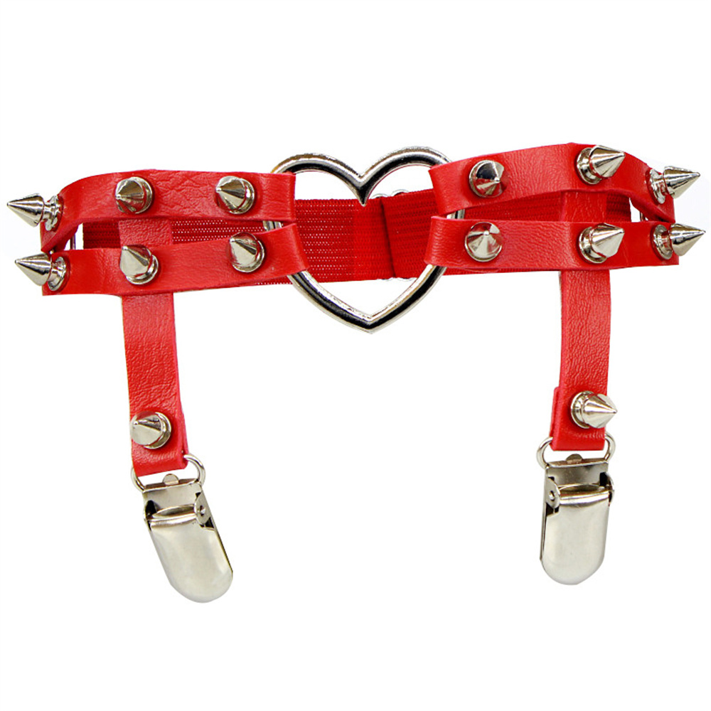 1Pcs Women Punk Goth Heart PU  - Body Jewelry Outfit review and price