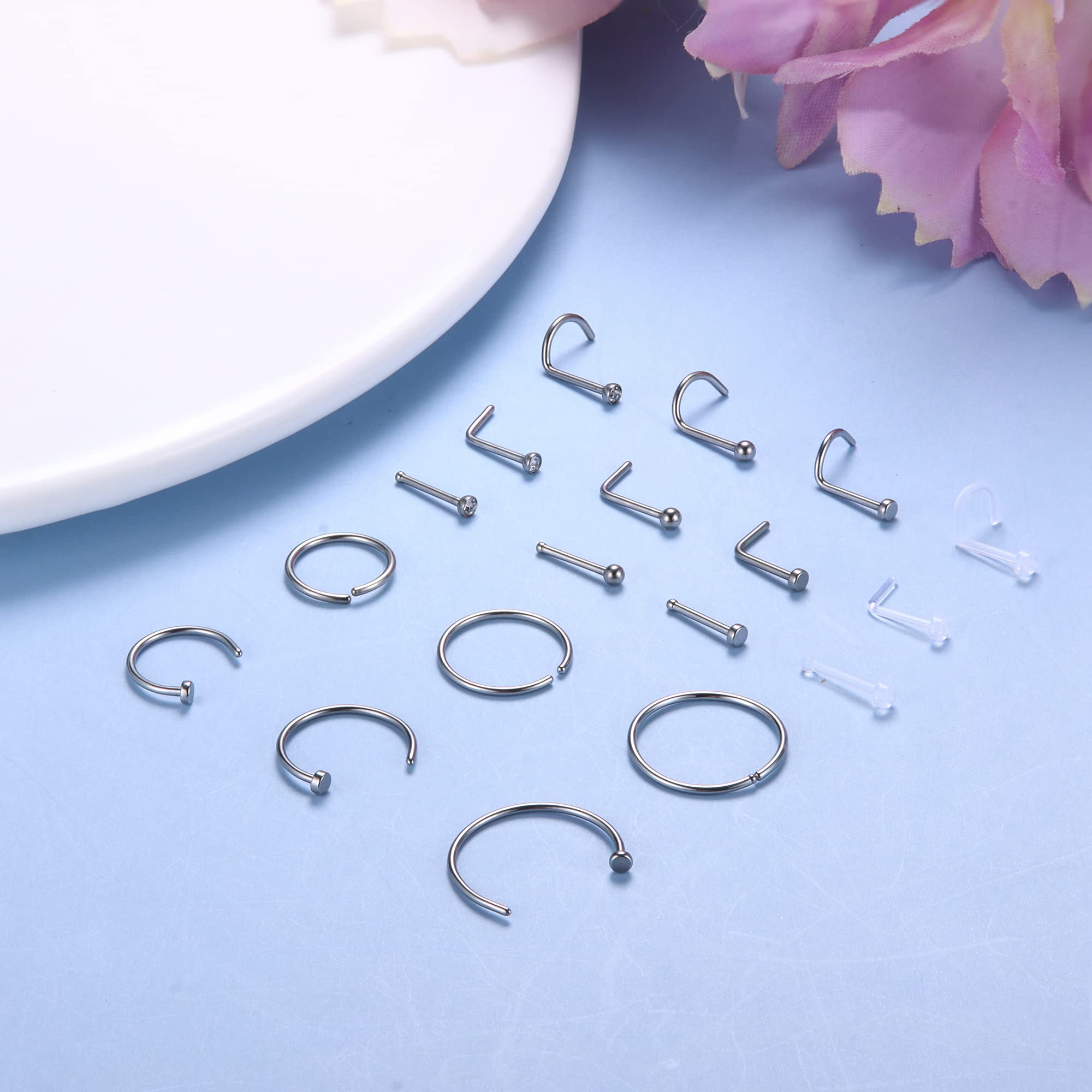 1PCS Hypoallergenic Nose Ring  - Body Jewelry For Sensitive Skin review and price