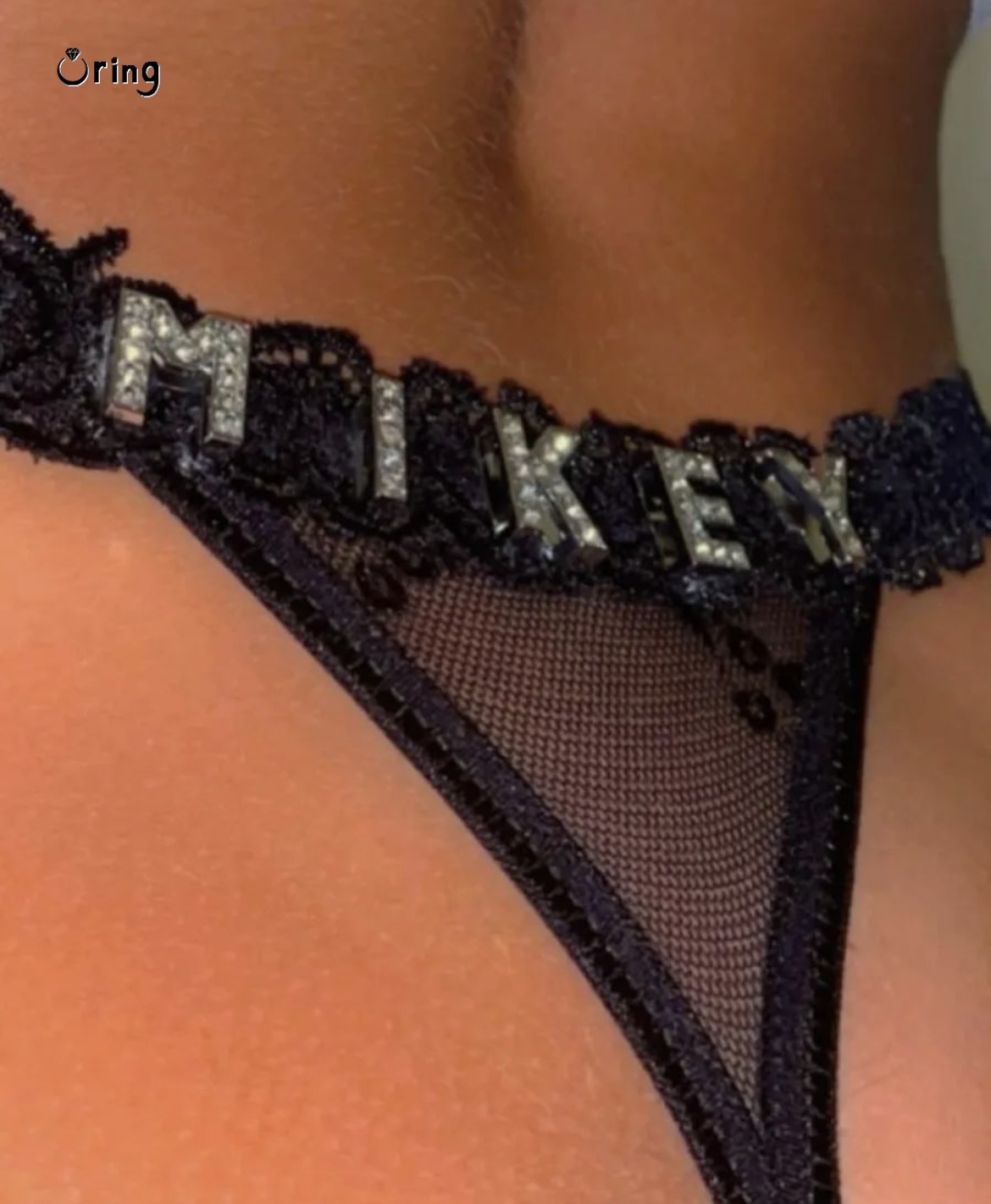 Custom Thongs with Name for Bo - Body Jewelry Names review and price