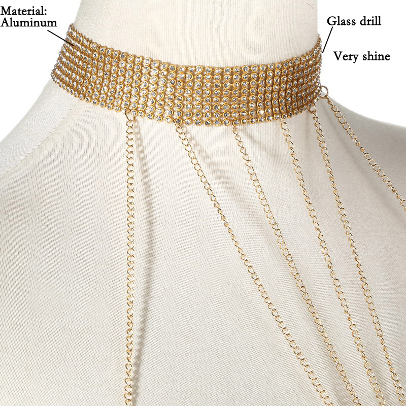 Gold Color Body Chain Women  R - Body Jewelry Outfit review and price