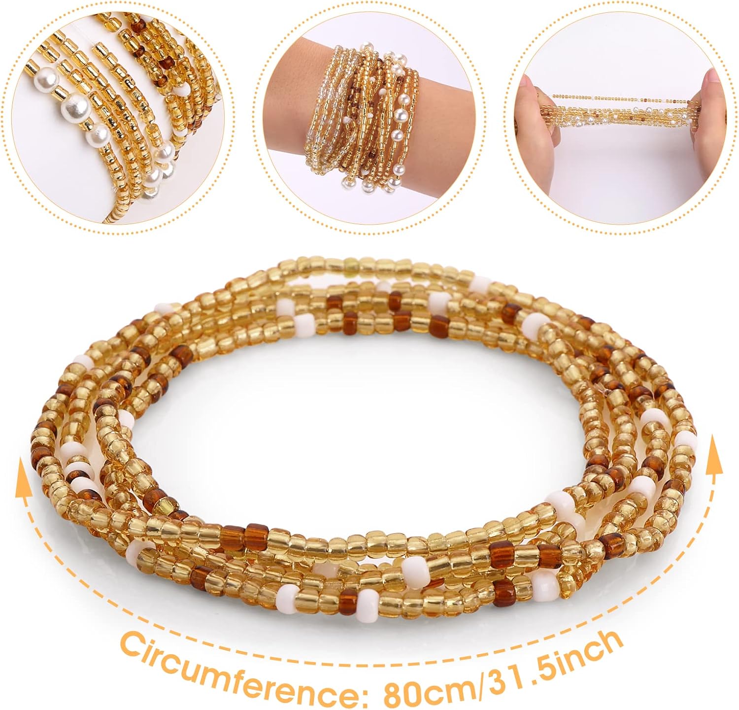 Waist Beads for Women Belly Be - Body Jewelry Sale review and price