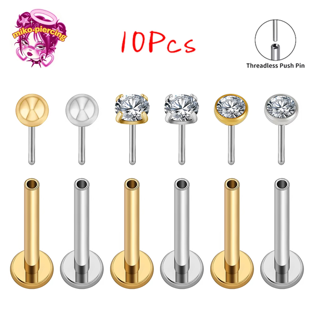 10Pcs ASTM F136 Titanium 20G/1 - Body Jewelry Threadless review and price