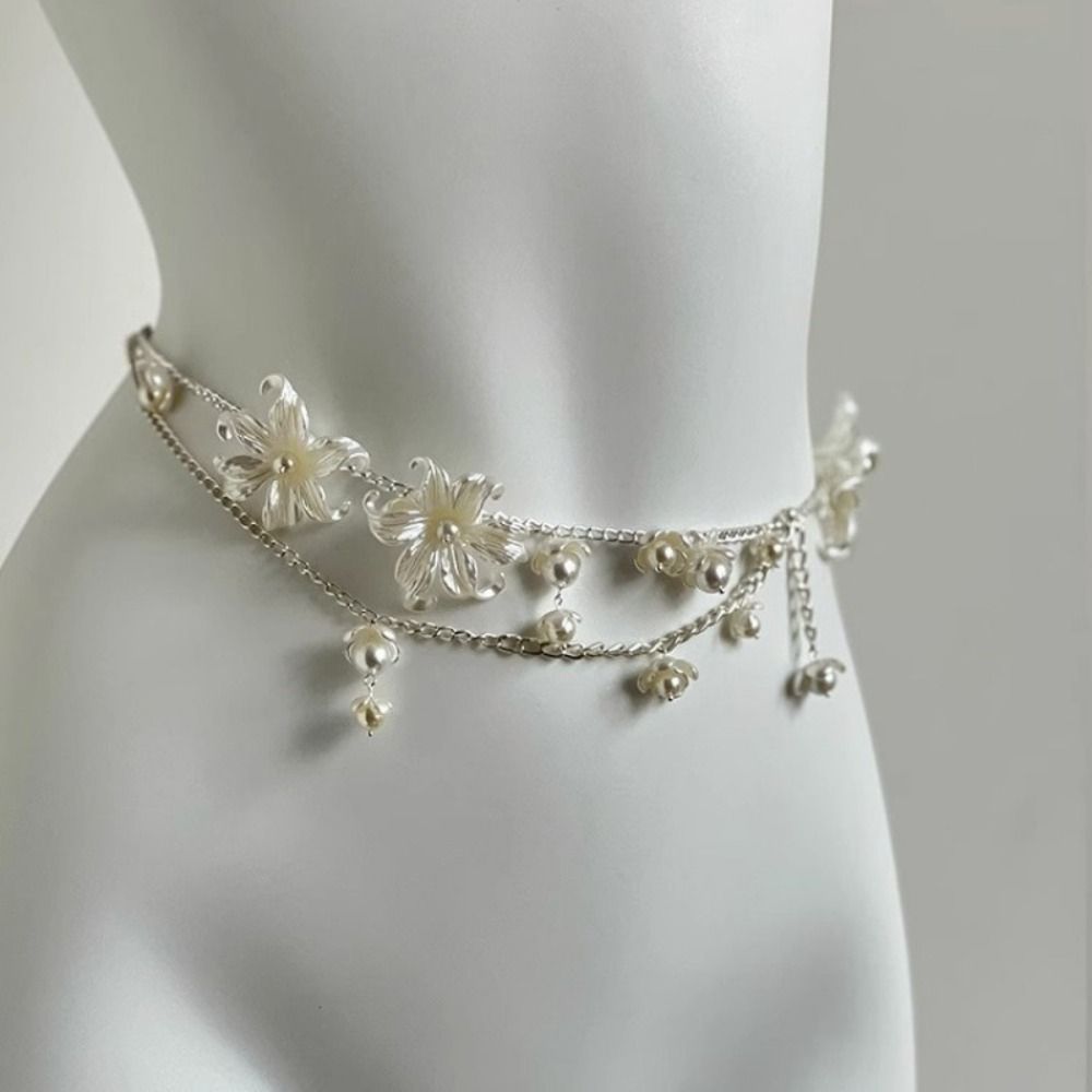 Fashion Elegant Pearl Waist Ch - Body Jewelry Sale review and price