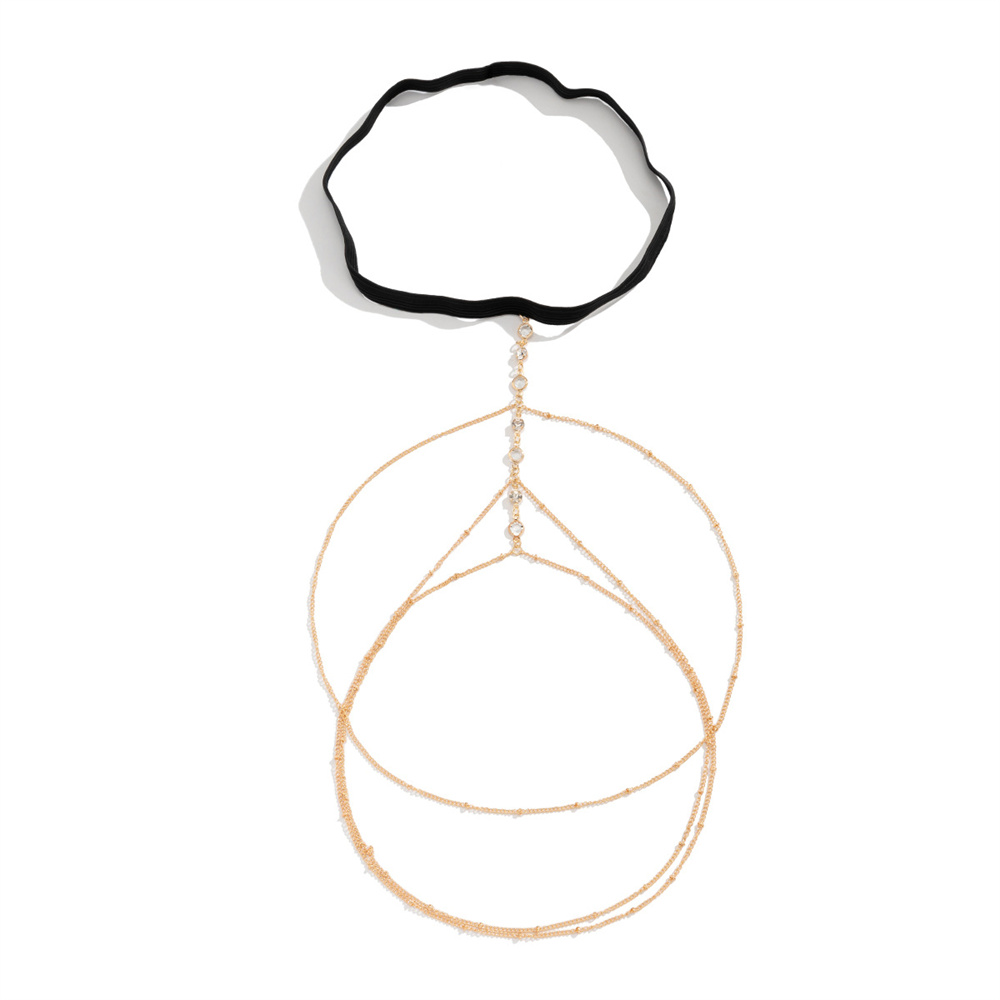 Boho Elastic Band Crystal Leg  - Body Jewelry Sale review and price