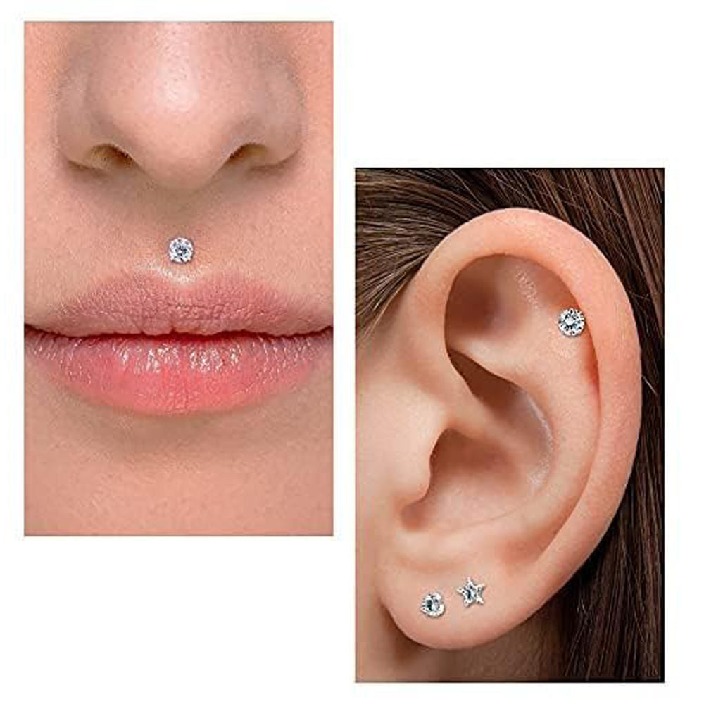 16G Push In Threadless Flat Ba - Body Jewelry Threadless review and price