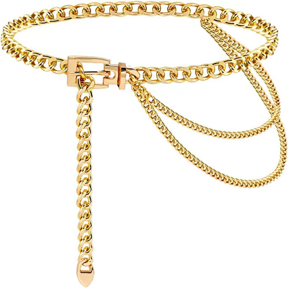 Punk Waist Chain Metal Belt La - Body Jewelry Sale review and price